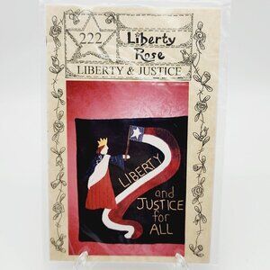 Liberty Rose Liberty and Justice for All Patriotic Pillow Wall Sewing Pattern